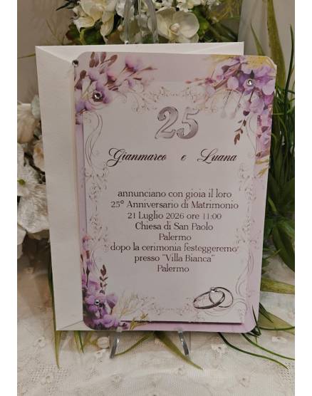 INVITO NOZZE D'argento