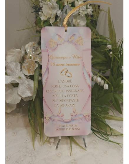 Segnalibro Matrimonio decoro Siciliano