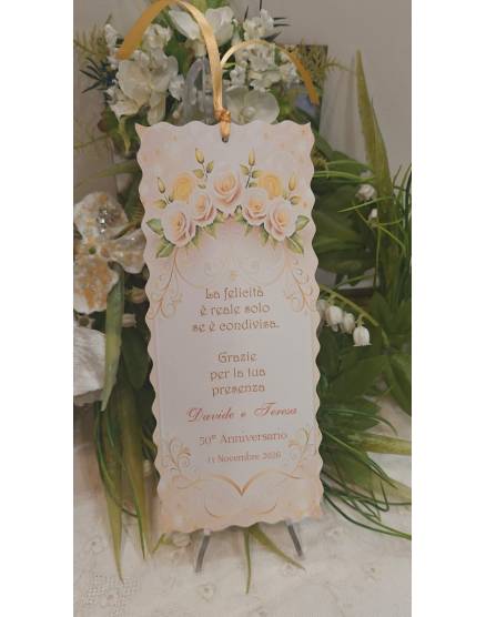 Segnalibro Matrimonio decoro Siciliano