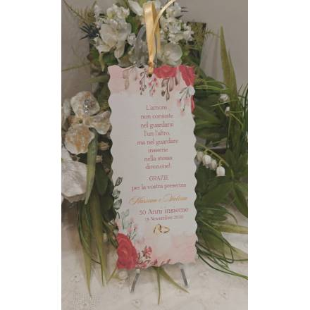 Segnalibro Matrimonio decoro Siciliano