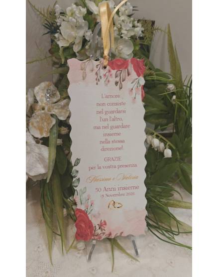 Segnalibro Matrimonio decoro Siciliano
