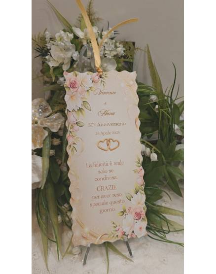 Segnalibro Matrimonio decoro Siciliano