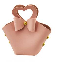 BORSETTA A CUORE IN ECOPELLE CON CONFETTI