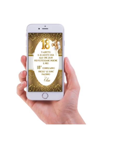 INVITO DIGITALE 18 ANNI