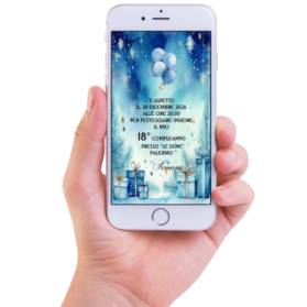 INVITO DIGITALE 18 ANNI NATALIZIO