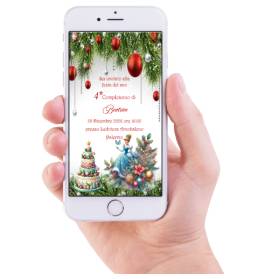 INVITO DIGITALE COMPLEANNO CENERENTOLA NATALIZIO