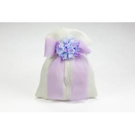 SACCHETTO BEIGE CON FIORE