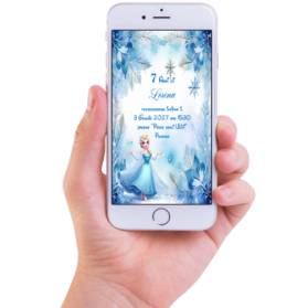 INVITO DIGITALE COMPLEANNO FROZEN