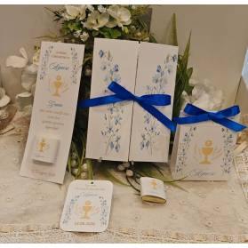 INVITO PRIMA COMUNIONE CARTA DI ZUCCHERO