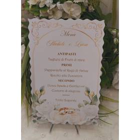 MENU' PERSONALIZZATO NOZZE D'ORO