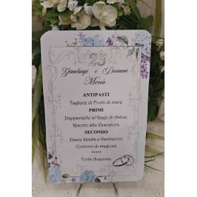 MENU' NOZZE D'ARGENTO ORTENSIE