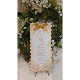 SEGNAPOSTO NOZZE D'ORO