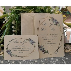 INVITO MATRIMONIO CON FIORI STAMPA GRATIS