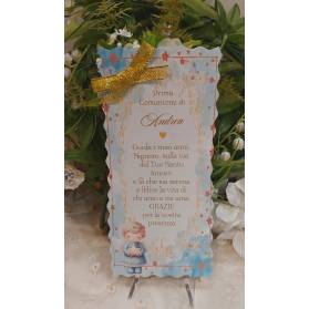 SEGNALIBRO PRIMA COMUNIONE ANGELO