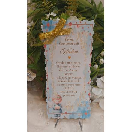 SEGNALIBRO PRIMA COMUNIONE 
