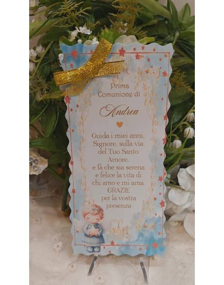 SEGNALIBRO PRIMA COMUNIONE 