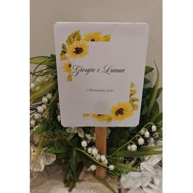 VENTAGLIO DI NOZZE CON GIRASOLI