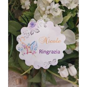 TAG CRESIMA CON RINGRAZIAMENTO GLICINE
