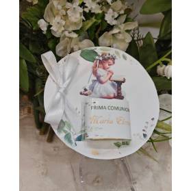 SEGNAPOSTO PRIMA COMUNIONE CON CIOCCOLATINO