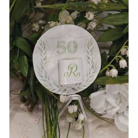 SEGNAPOSTO 50 ANNI CON CIOCCOLATINO