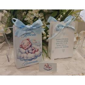 SCATOLINA NASCITA ORSETTO CON IL NOME