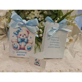 SCATOLINA NASCITA ORSETTO CON IL NOME
