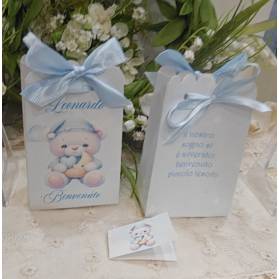 SCATOLINA NASCITA ORSETTO CON IL NOME