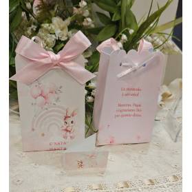SCATOLINA NASCITA CONIGLIETTA CON IL NOME