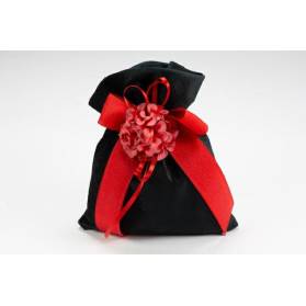 SACCHETTO LAUREA VELLUTO CON FIORE