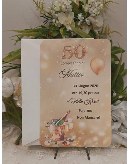 INVITO 50 ANNI uomo