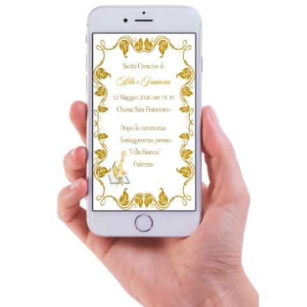 INVITO DIGITALE SANTA CRESIMA IN 12 ORE