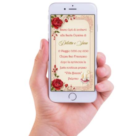 INVITO DIGITALE SANTA CRESIMA IN 12 ORE
