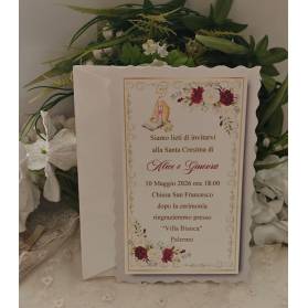 INVITO SANTA CRESIMA FRATELLI O GEMELLE
