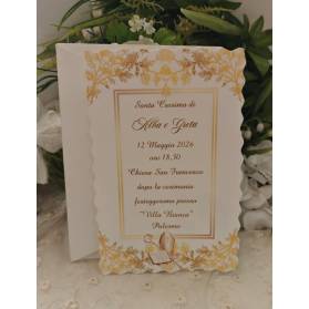 INVITO SANTA CRESIMA FRATELLI O GEMELLE