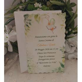 INVITO SANTA CRESIMA FRATELLI O GEMELLE