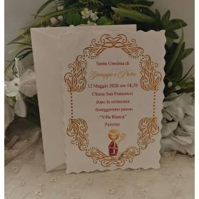 INVITO SANTA CRESIMA FRATELLI O GEMELLE