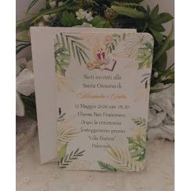 INVITO SANTA CRESIMA FRATELLI O GEMELLE