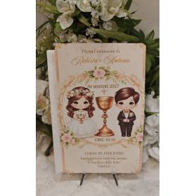 INVITO PRIMA COMUNIONE GEMELLI