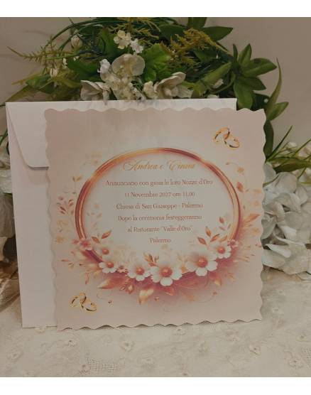 INVITO NOZZE ORO