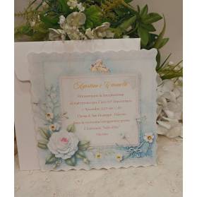 INVITO NOZZE D'ORO CON CRISTALLI DI STRASS