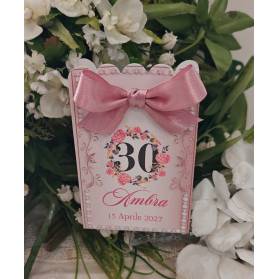 SCATOLINA COMPLEANNO 30 ANNI CON CONFETTI