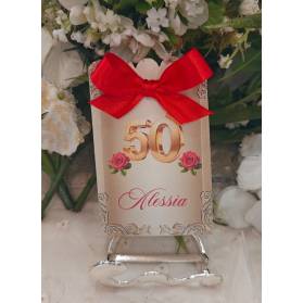 SCATOLINA COMPLEANNO 50 ANNI CON CONFETTI