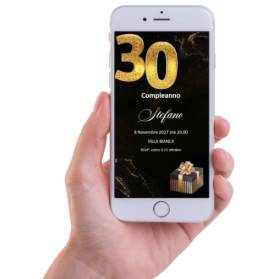 INVITO DIGITALE 30 ANNI UOMO