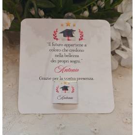 SEGNAPOSTO LAUREA CON CIOCCOLATINO