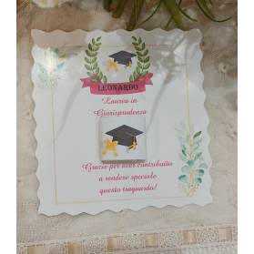 SEGNAPOSTO LAUREA CON CIOCCOLATINO