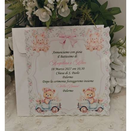 INVITO BATTESIMO BIMBA