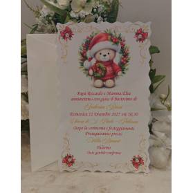 INVITO BATTESIMO ORSETTO NATALIZIO