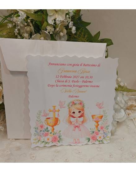 INVITO BATTESIMO BIMBA