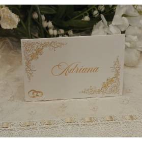 SEGNATAVOLO NOZZE D'ORO CON NOMI