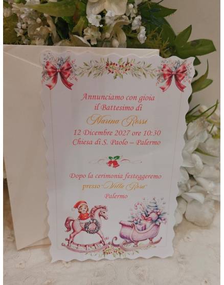 INVITO BATTESIMO BIMBA